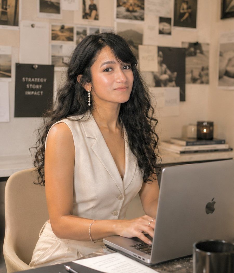 Anushka, founder of Massé, at work